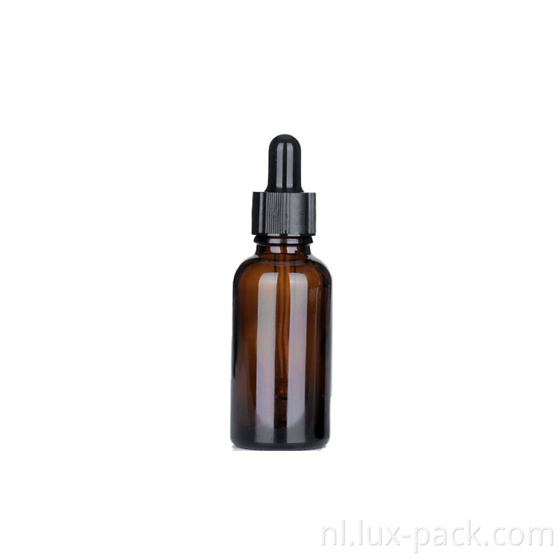 Groothandel 5ml 10 ml 15 ml 20 ml 30 ml 50 ml 100 ml Amber Druppper Essentiële oliefles